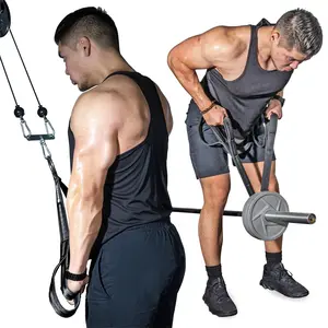 Tricep Rope Cable Attachment Pair — Heavy Duty Pulldown Rope for Gym