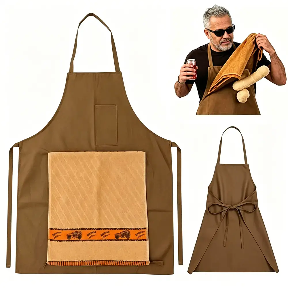 Chef's Prank Apron,Hide Apron,Creative Prank Aprons For Men, The Ultimate Gag Gift Apron, Surprise Hiding In The Pocket Funny Gifts,Mystery Gift Valentine's Day Father's Day Mother's Day Anniversary Birthday Funny Gift fun holiday