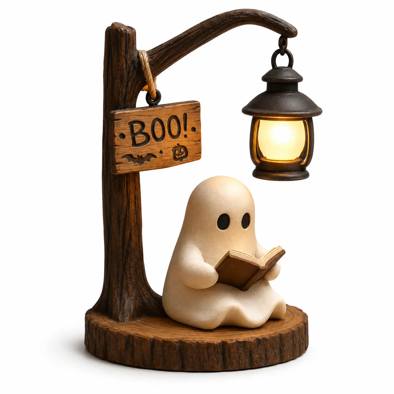 Resin Witch-Ghost Figure Desktop Lamp, Halloween Themed Indoor Home Decor Bedroom Bedside Table Light, #GLOBAL PICKS Leisure Indoor Recreation Gift, Bedroom Light, Spooky Theme