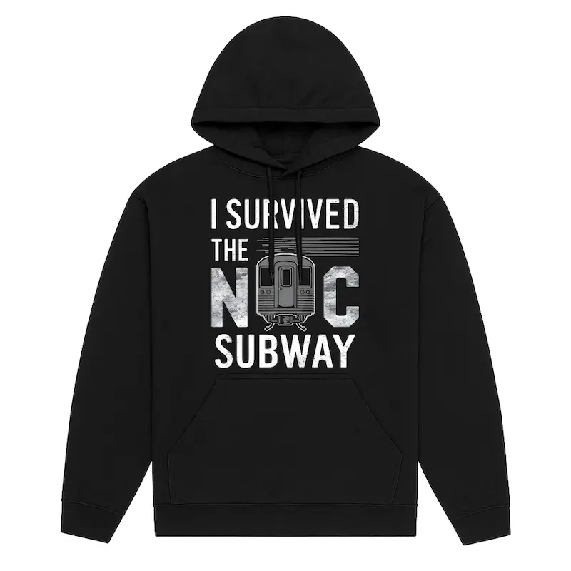 Original "I Survived The NYC Subway" Hoodie (7 Sizes)