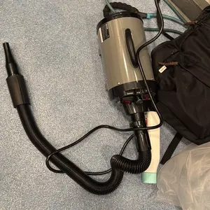 VEVOR Dog Dryer, TikTokShopBlackFriday, 2000W/2.7HP Dog Blow Dryer, Pet Grooming Dryer with Adjustable Speed and Temperature Control, Pet Hair Dryer with 4 Nozzles and Extendable Hose, Black