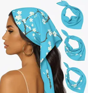 6 / 12 / 18pcs Cotton Polyester Bandanas Versatile Scarves Face Masks HairWrap Head Covering Outdoor Sports Accessories for Women Men Winter Casual Wear Machine Washable