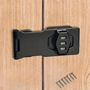 Mechanical Combination Lock, Keyless Swivel Buckle Lock for Home, Garden, Interior, Mailbox, Bathroom, Pet Door, Window Hardware