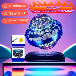 SKYQITIAN 2026 Upgrade-Magic Floating Ball, Fingertip Spinning Top, Rotating Flying Ball, Hovering Ball Drone UFO SmartSensing Flying Ball Toy with LED Colorful Lights ManualControl Flying Ball  Neon Multifunction Brushless Dual Motor Sky Octopus Kite