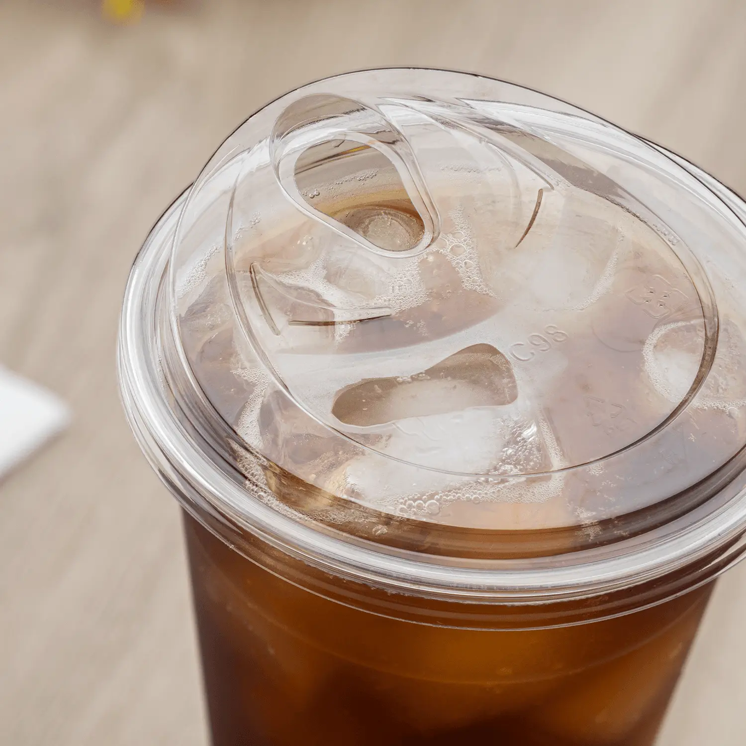 [1,000 ct] Strawless Sipper Lids | PET | 98 mm | Clear | No Cap