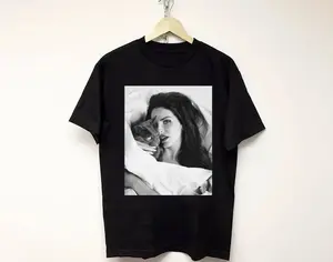 Singer Lana Del Rey And Cat Fun Shirt, Lana Retro Vintage 90s T-Shirt