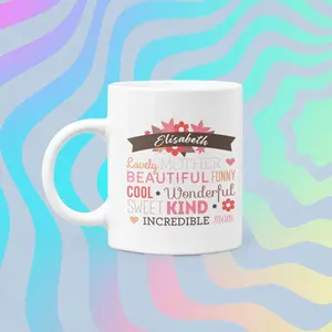 Custom Mug, Mother's Day Present, Personalized Mum Gift, Tea Cup, Coffee Mug, Funny Gift for Mom, Mom's Day, Customized Gift, Original Gift Ceramic Drinkware