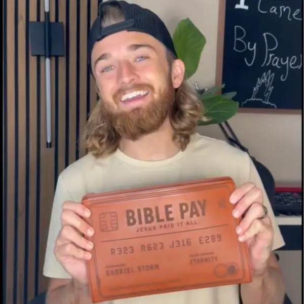 BIBLE PAY - Your Name on the Cover! - ESV Large Print Light Brown Bible