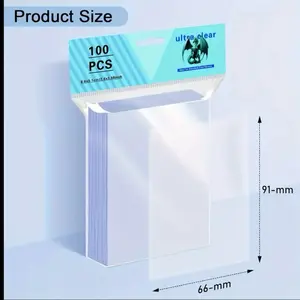 Penny Sleeves for Trading Cards - Heavy-Duty Soft Sleeves. Compatible with Baseball, Pokemon, Game Cards.