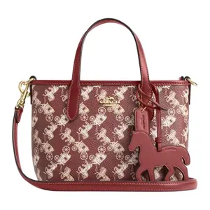 Coach City 15 New Year Series Horse Year Limited Edition Classic Horse Carriage Print Tote Bag