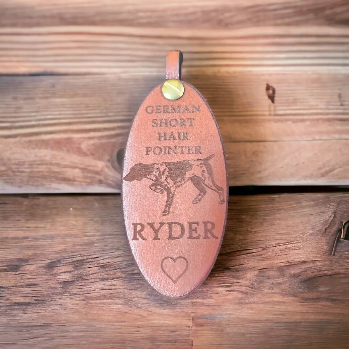 Customizable Engraved Leather Keychains for Pet Owners