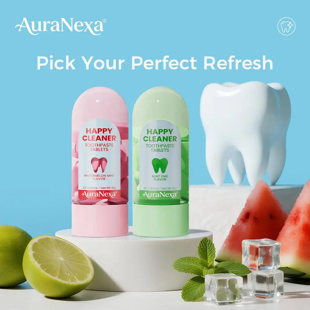 AuraNexa Solid Toothpaste – Fluoride-Free, Eco-Friendly, Portable, Long-Lasting Fresh Breath | Natural Oral Care #dealsforyoudays#Summervibes
