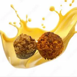 La momjita 2 cocadas with Rompope cream 2 cocadas con crema de Rompope