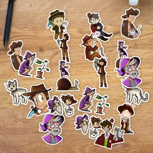 Stickers Pack 20 Pcs Goodtimeswithscar Laptop Luggage Hermitcraft Bike Skateboard Colorful Car Guitar Water Bottle Aesthetic Vinyl Bumper Waterproof
