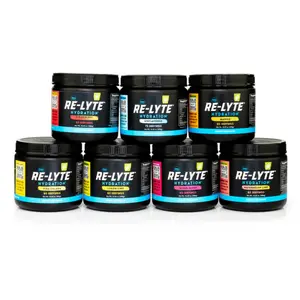 Redmond Re-Lyte Hydration - 60 Serving Electrolyte Replacement Drink Mix with Optimal Electrolyte Ratio & Delicious Taste - Sugar-Free, Zero Calories, Mixes Easily - USA Made