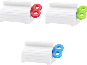 3 Pcs Portable Toothpaste Squeezer & Holder – Manual Tube Dispenser for Toothpaste & Facial Cleanser – Space-Saving Squeeze Tool