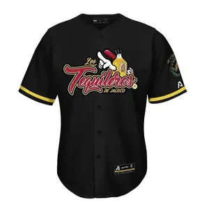 LOS TEQUILEROS DE JALISCO Baseball Jersey, LOS TEQUILEROS DE JALISCO Jersey, Mexico Jersey for Men Women Youth And Kids, Mexico Baseball Shirt, Hiphop Jersey, All-Over Print Baseball Jersey