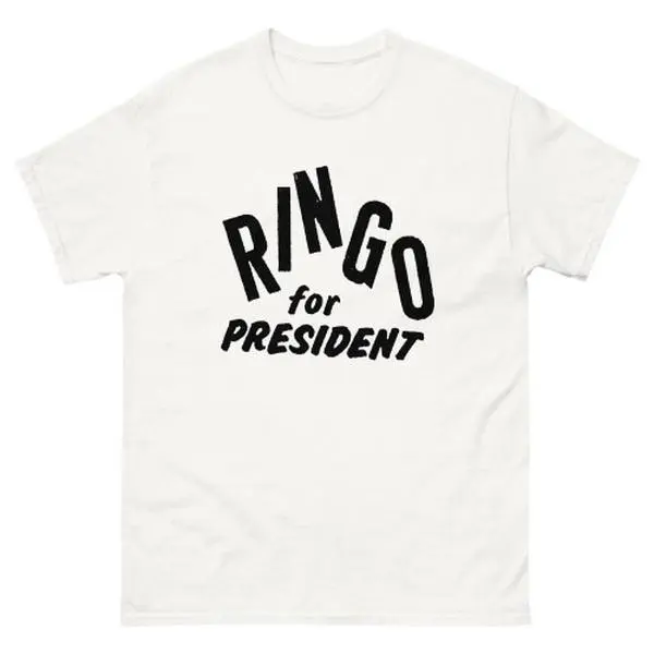 Vintage Style Beatles Ringo Graphic Tee - 70S Band Shirt In Soft Cotton Cotton Fit