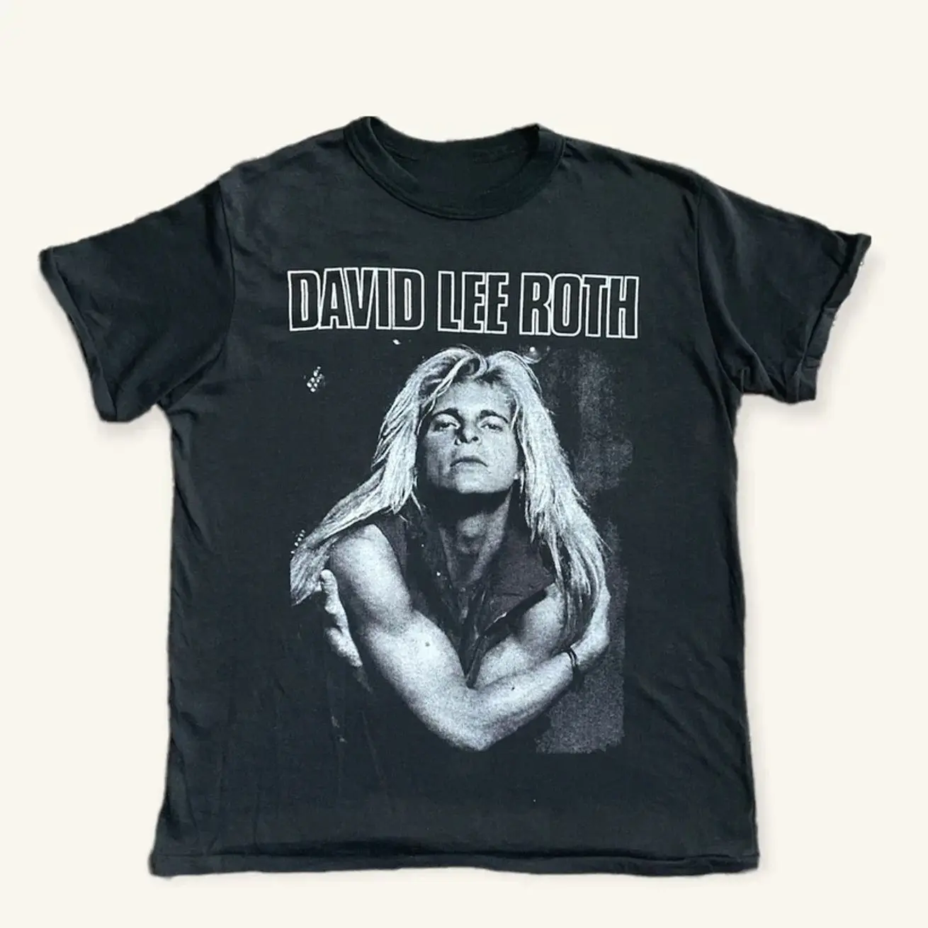 Vintage David Lee Roth Rock T-shirt Sleeve Size S to 5XL UR592 D