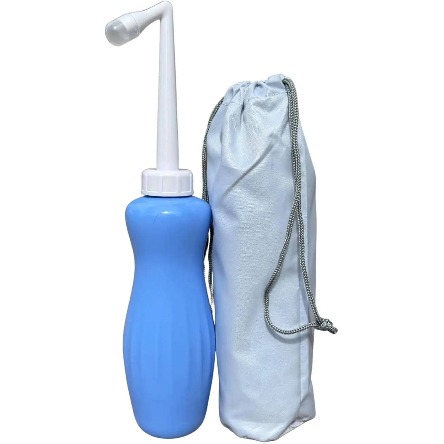 Upgraded Portable Bidet Bottle 16.9oz (500ml) with Carry Bag – Handheld Travel Bidet / Peri Bottle with Retractable Nozzle & Quick Air Valve – Postpartum, Camping, Toilet, Toddler Hygiene