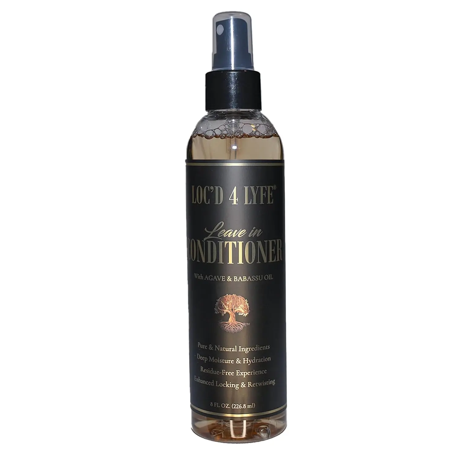 Loc Leave-In Conditioner for Softness & Shine - Loc’d 4 Lyfe by Gold Banner Beauty – 8 oz | Moisturizing & Shine-Enhancing for Locs | Vegan, Cruelty-Free, No Residue | Strengthens & Repairs Natural Hair