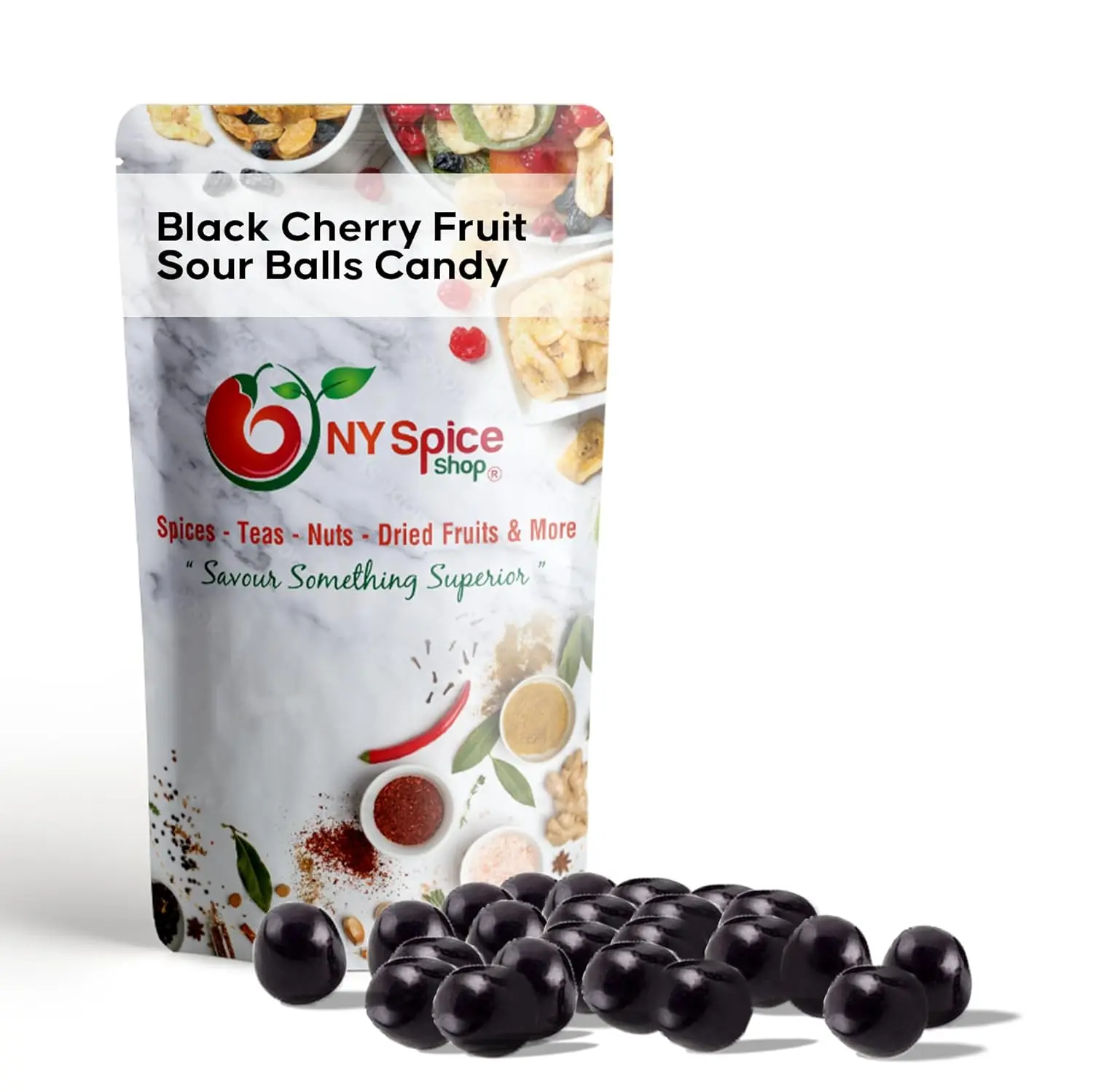Black Cherry Fruit Sour Balls