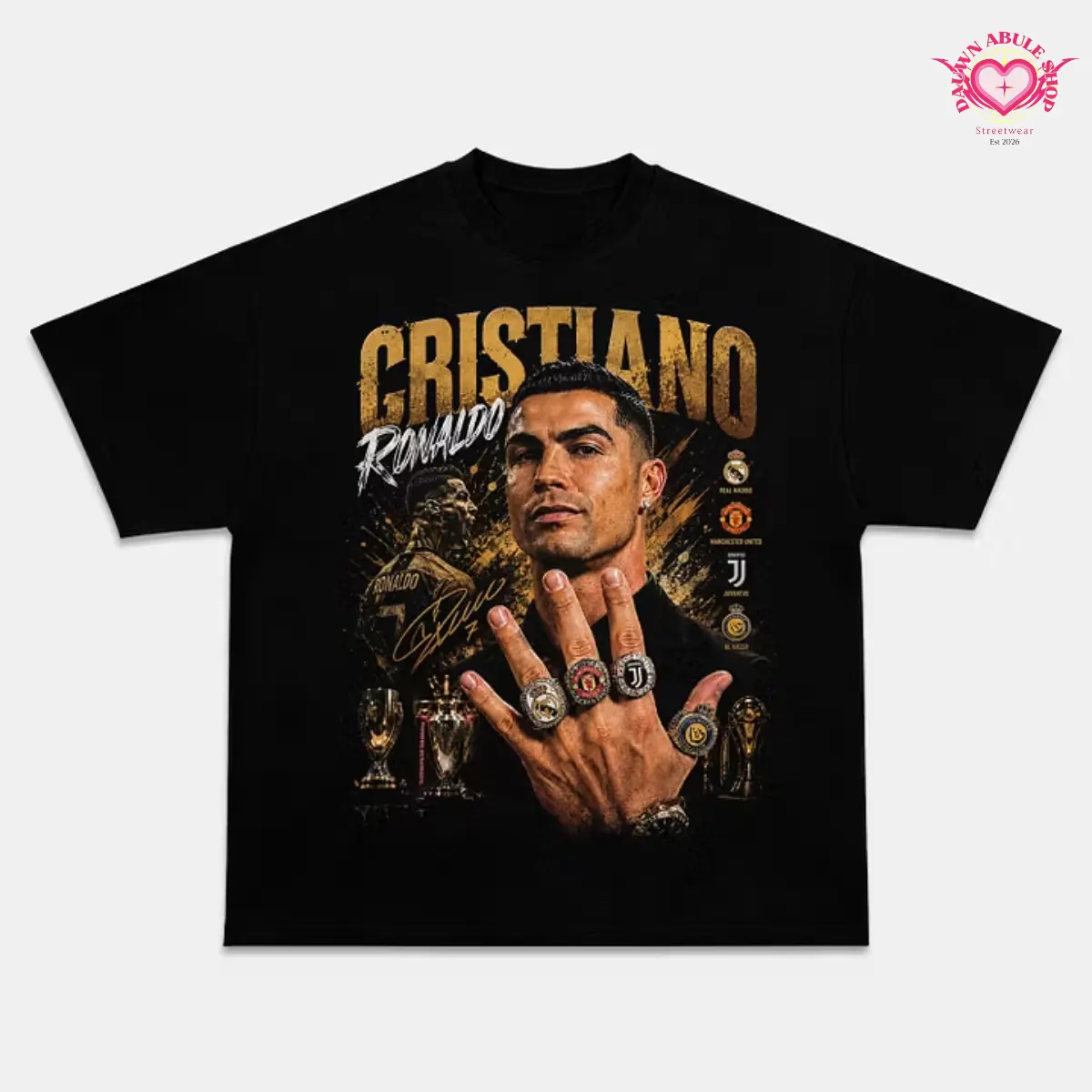Adults and Youth CR7 LEGENDS NEVER FADE T-shirt, youth graphic tees, Ronaldo tshirt, teen graphic tees, summer tee, mens clothing, youth boys clothing, kids clothing, streetwear, gift for fan