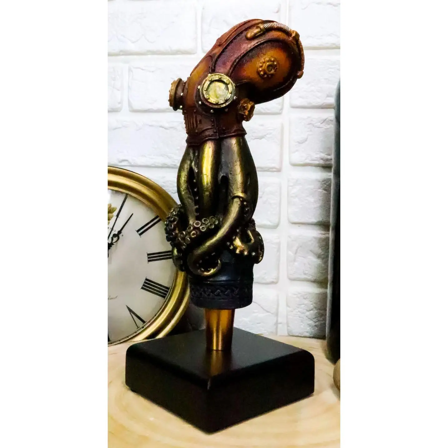 Ebros Steampunk Octopus Marine Marauder Novelty Beer Tap Handle Figurine with Base, Home Decor Figure for Beer Enthusiasts, Ideal Gift for Entertaining