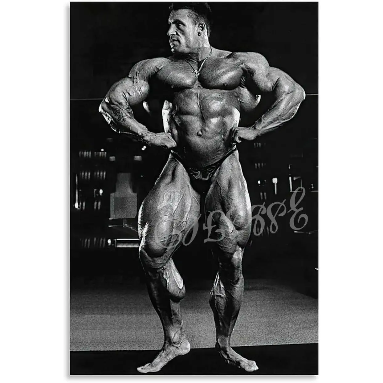 Artistic Dorian Yates Bodybuilding Graphic Poster Tube - Unframed, Unisex, Long Lasting Home Decor, 24x36in (60x90cm) Health Club Wall Art, Kids Room Gift