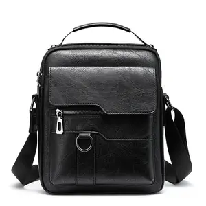 Small Messenger Shoulder Bag for Men, Man Purse Crossbody Shoulder Bags, Men Casual Sling Bag Men Briefcase for Work Business Travel with Multiple Pockets Business Outdoor