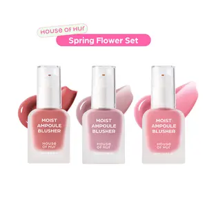 [House of Hur Official] Moist Ampoule Blusher Spring Flower Set | Dewy Glass Skin Liquid Blush