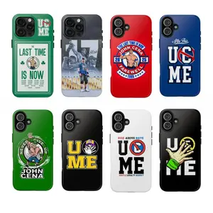 John Cena WWE End Tough Phone Case, The Last Time is Now WWE Case Cover Suitable for iPhone 17-11 Pro Max/Plus and  Samsung Galaxy S23-25