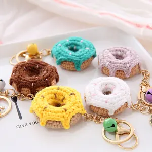 Yarn Ball Keychain Pendant, Creative Fruit Shaped Hand Woven Keychain Yarn Pendant