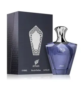 AFNAN Turathi Blue 3.4 EDP Spray - 90ml Eau de Parfum with Bergamot, Mandarin, Amber, Woody, Musk, Patchouli & Fresh Spicy Notes