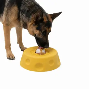 Multi purpose dog bowl,Dog Liquid Slow Feeder,Lick Bowl with Ball ,Oral Hygiene & Tongue Cleaning,8 Suction Cups,No Mess Liquid Treat Enrichment Bowl for Dogs,Dog Lick Bowl Non-Slip Anti Choke Slow Feeder for French Bulldog Fast Eaters