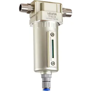 VEVOR Air Compressor Filter Regulator, 3/4 NPT 4-Stage 5m 0.3m 0.1m 0.1m Air Drying System with Micron Filters Double Desiccant Dryer, Auto Drain Air Compressor Water Separator 175PSI MaxVEVOR Super Brand Day