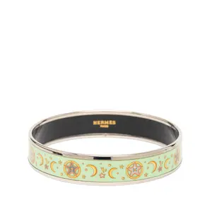 Pre-owned HERMÈS 1 Small Leather Goods Émail MM Bangle gz