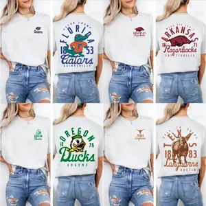 University Mascot Graphic T-Shirt, Vintage College Football Tee, 2-Sided Sport Fan Shirt, Ash Grey Unisex Athletic Top, Game Day Gift