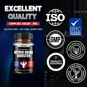 YMINGKJ Nitric Oxide Booster Capsules - 1920mg Extra Strength with L-Arginine & L-Citrulline, Pre Workout & Performance Support, Vegan Non-GMO Dietary Supplement for Men, 60 Capsules
