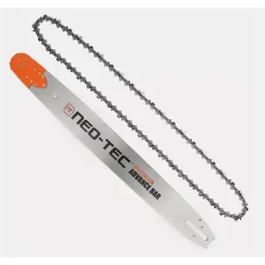 28'' Chainsaw Guide Bar 3/8" 0.063" 92DL Saw Chain For Holzfforma G444 G466 G660 Neotec Farmertec