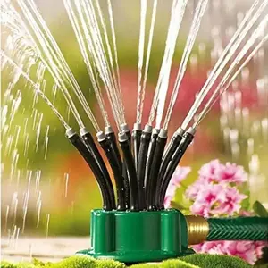 Garden Sprinkler 360° Automatic Plants Watering Multi-Head Style, Rotating Plant Watering Tool, Outdoor Irrigation Sprayer for Yard, Garden & Lawn