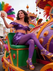 Women's High Waist Stockings, Tights, Large Elasticity, Perfect for Festive, Daily Fashion Wear, 1 Pair