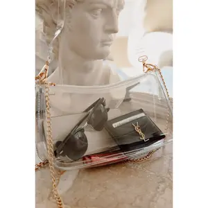 Always Trendy Clear Shoulder Crossbody Bag - Clear