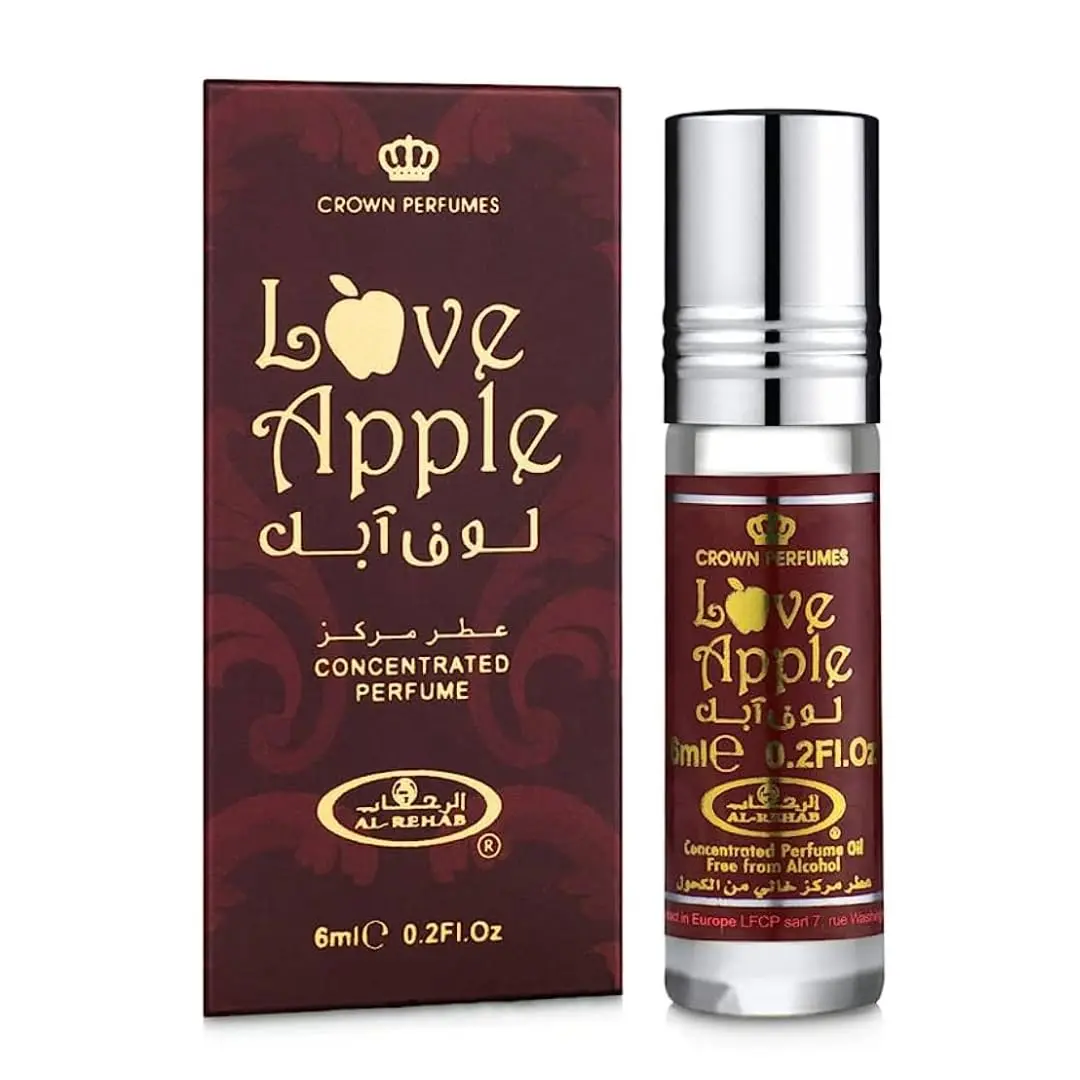Al Rehab Love Concentrated Perfume Oil with Vanilla & Cinnamon, Fruity Floral Musky Roll-On Unisex Fragrance, 6ml, Musky Musk, Cinnamon Vanilla Caramel Unisex Fragrance, Cruelty Free, Musk Base Adds Soft, Warm Depth