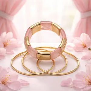The  Soft Marble Bangle Collection- Statement Bangles