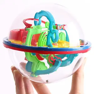 3D Maze Ball Puzzle Toy (1 set), Intelligence Challenge Maze Ball, Exercise Endurance and Concentration, Balance Ball Track Ball, Challenge 0-100 Levels, Party Game Prop, Multiplayer Competition Available, Ball Maze Cube