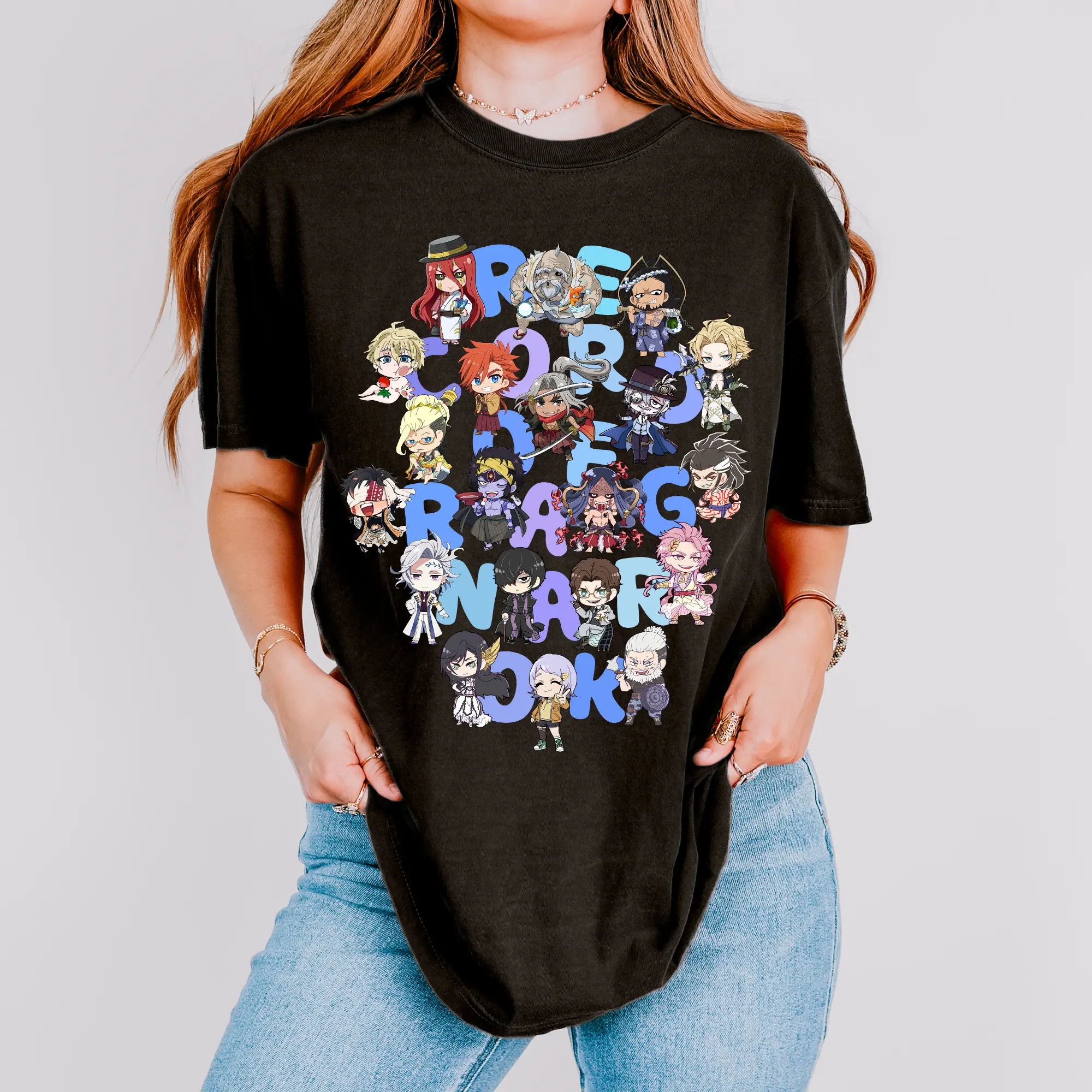 Record of Ragnarok Chibi Characters Shirt | Anime Battle Series Fan Art T-Shirt | Unisex Graphic Tee