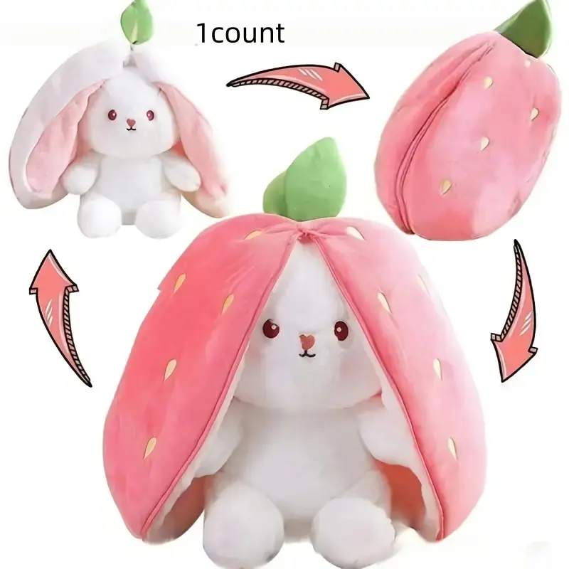 Cute Rabbit Gift for Christmas, Hidden Bunny Toy, Rabbit Doll, Perfect Present Idea, Adorable Animal Figurine, Ideal for Holiday Celebrations, Soft Stuffed Figure, Cuddly Stuffed Animal, Cute Animal Design