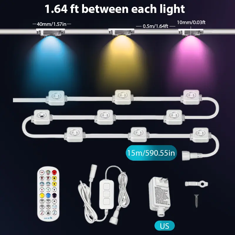 Permanent Smart RGB+IC Outdoor Home Lights, 200ft IP67 Waterproof Decorative Lights, 50 Scene Modes, App/Remote Controlled, Ideal for Holiday Parties, Everyday Use deskmakeover