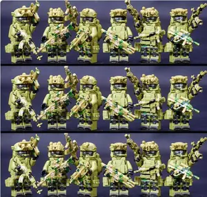 18 PCS Military Building Blocks Set -Black Panther SWAT and Ghost SWAT Team, Special Forces Ghost Mini figure Pack, Small Bricks STEM Toy for Kids